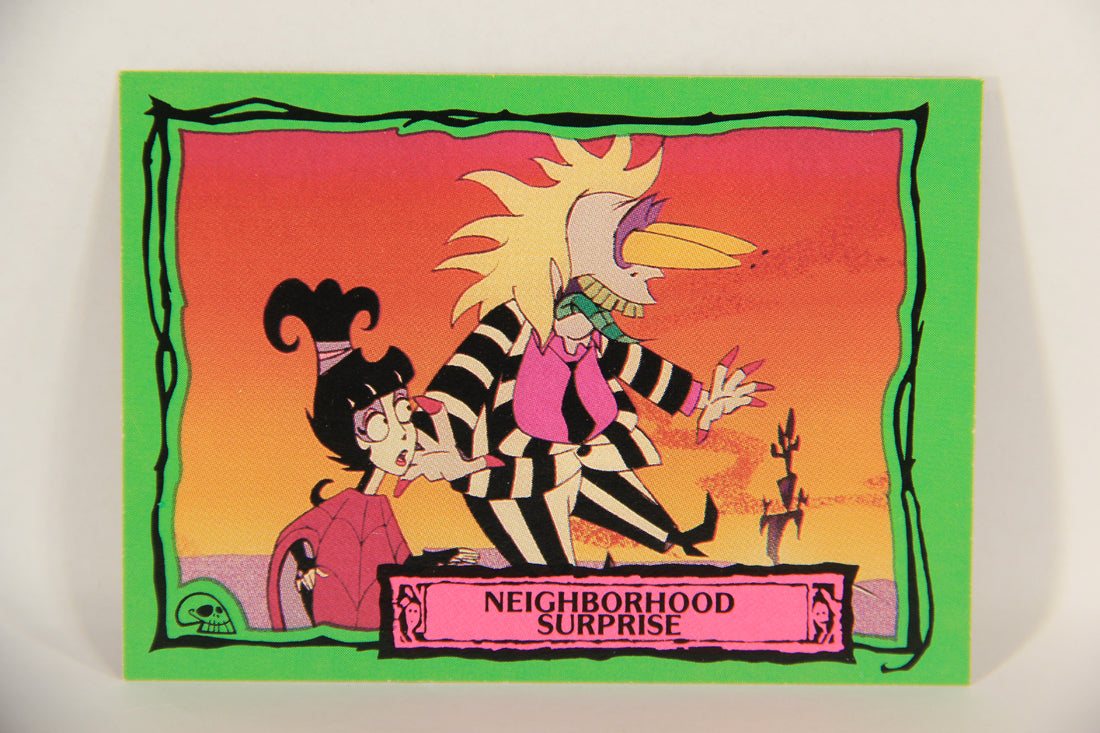 Beetlejuice 1990 Trading Card #66 Neighborhood Surprise ENG L017613