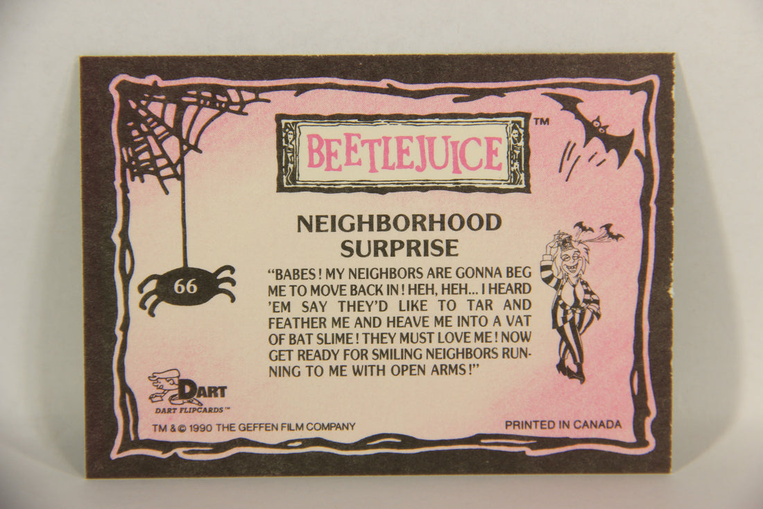 Beetlejuice 1990 Trading Card #66 Neighborhood Surprise ENG L017613
