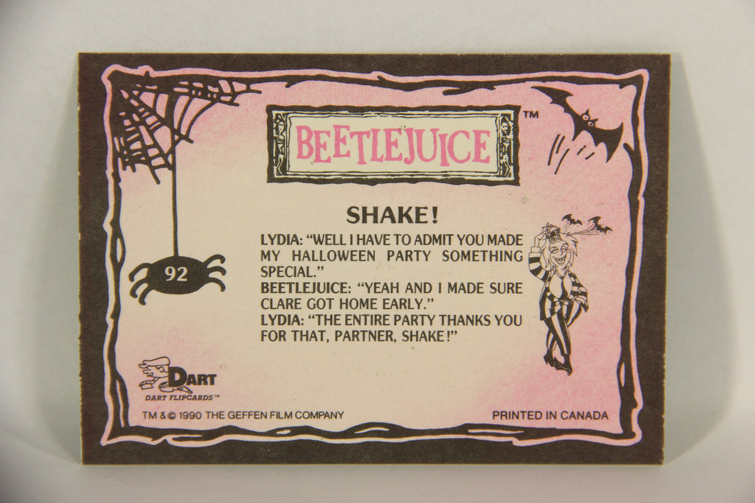 Beetlejuice 1990 Trading Card #92 Shake ENG L017614