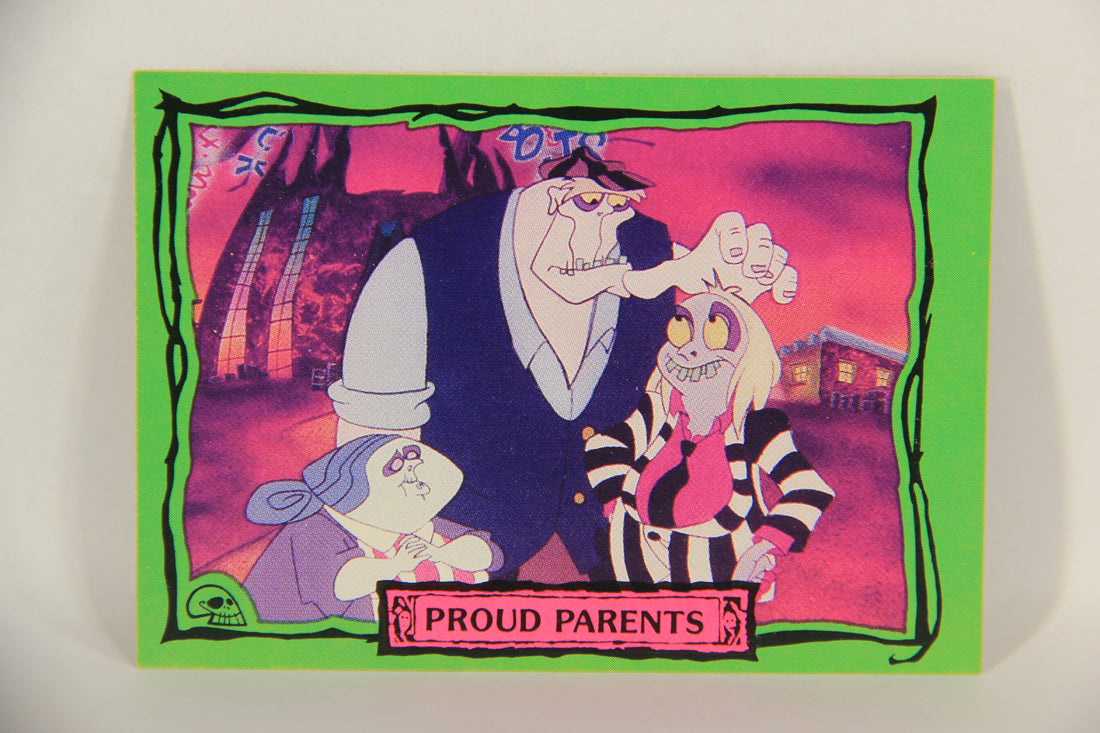 Beetlejuice 1990 Trading Card #99 Proud Parents ENG L017615