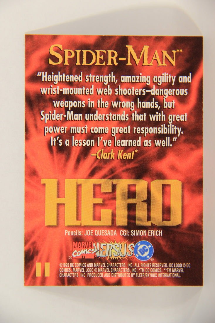 DC Versus Marvel Comics 1995 Trading Card #11 Spider-Man ENG L017618