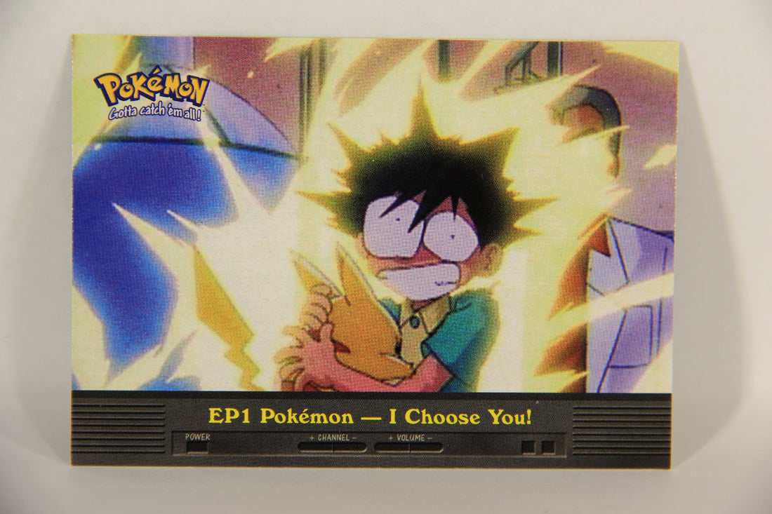 Pokmon Card TV Animation #EP1 I Choose You Blue Logo 1st Print ENG L0 AGS Collectibles Pokmon Card TV Animation #EP1 I Choose You Blue Logo 1st Print ENG L0 AGS Collectibles
