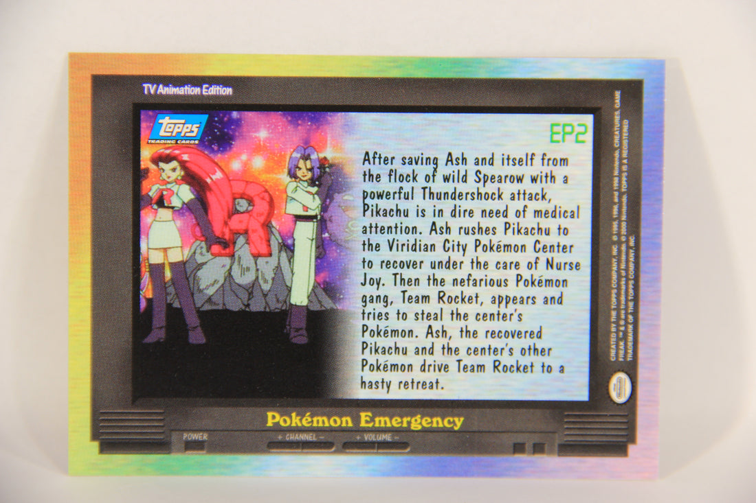 Pokémon Card TV Animation #EP2 Pokemon Emergency Blue Logo 1st Print ENG L017638
