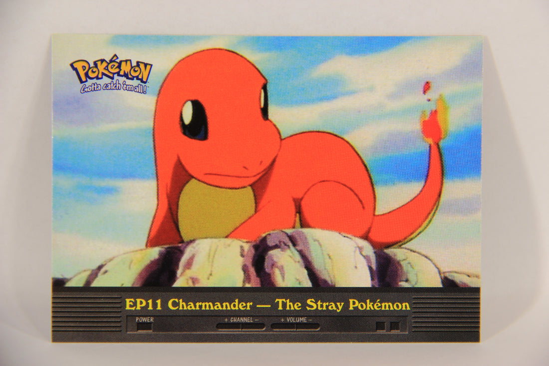 Pokémon Card TV Animation #EP11 Charmander The Stray Pokemon Blue Logo 1st Print ENG L017639