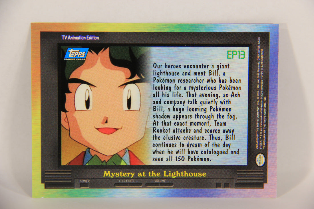 Pokémon Card TV Animation #EP13 Mystery At The Lighthouse Blue Logo 1st Print ENG L017641