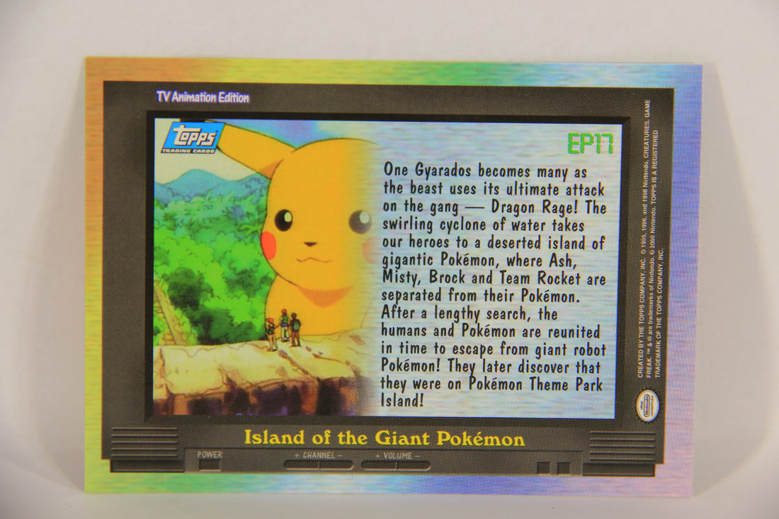 Pokémon Card TV Animation #EP17 Island Of The Giant Pokemon Blue Logo 1st Print ENG L017643
