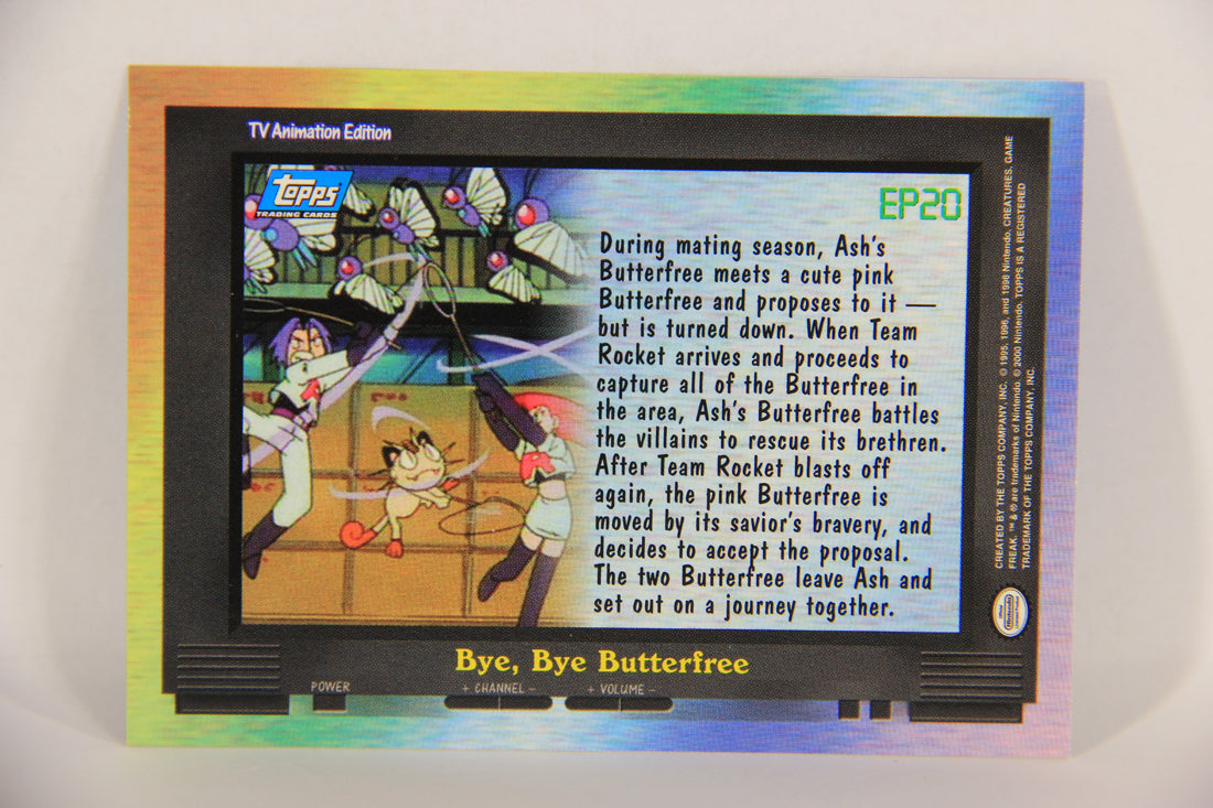 Pokémon Card TV Animation #EP20 Bye Bye Butterfree Blue Logo 1st Print ENG L017644