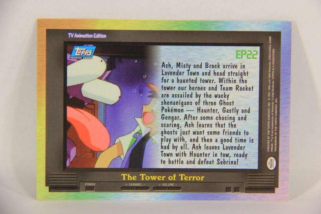 Pokémon Card TV Animation #EP22 The Tower Of Terror Blue Logo 1st Print ENG L017645
