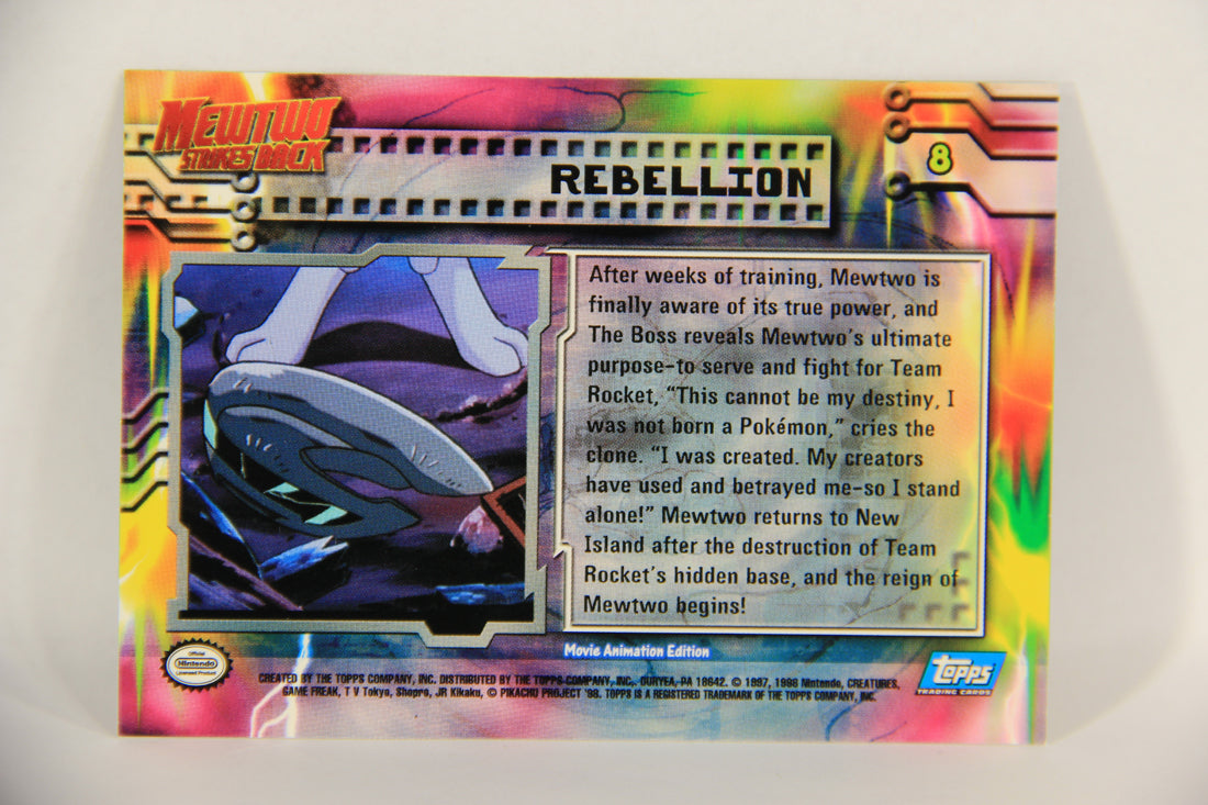 Pokémon Card First Movie #8 Rebellion Blue Logo 1st Print ENG L017652