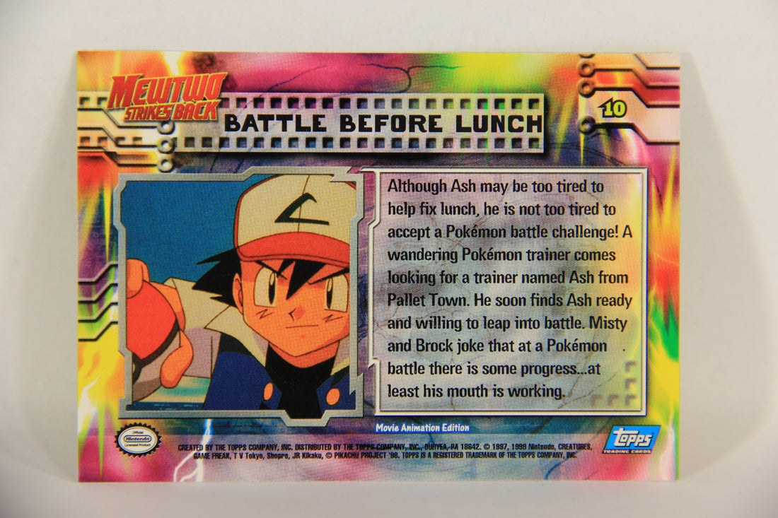Pokémon Card First Movie #10 Battle Before Lunch Blue Logo 1st Print ENG L017653