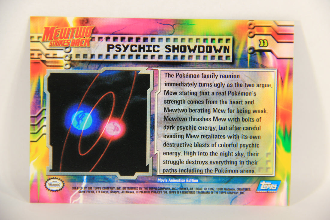 Pokémon Card First Movie #33 Psychic Showdown - Blue Logo 1st Print ENG L017657