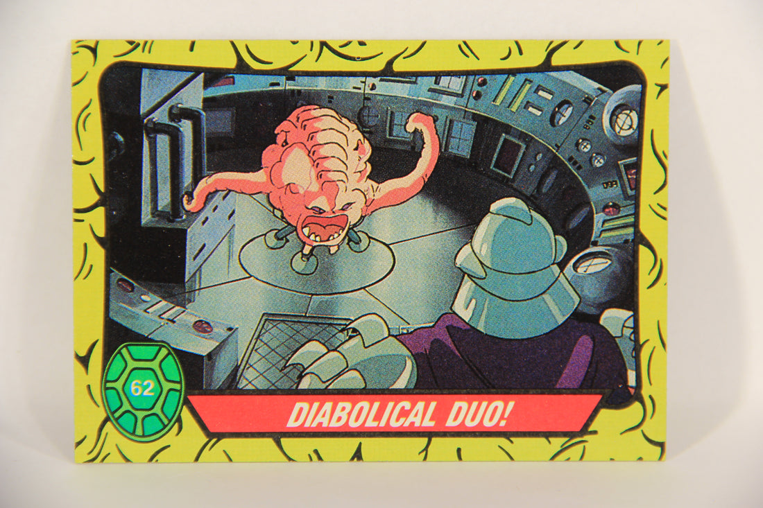 Teenage Mutant Ninja Turtles 1989 Trading Card #62 Diabolical Duo ENG L017674