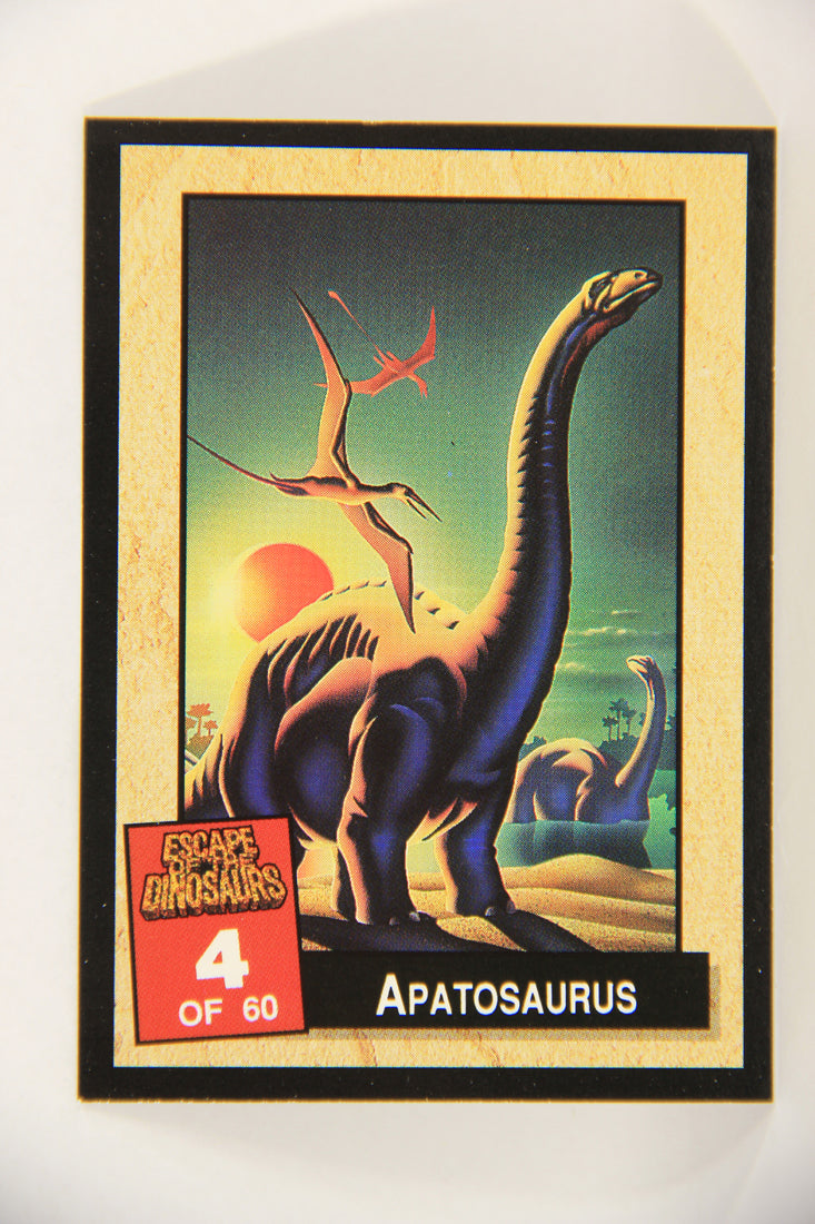 Escape Of The Dinosaurs 1993 Trading Card #4 Apatosaurus ENG L017689