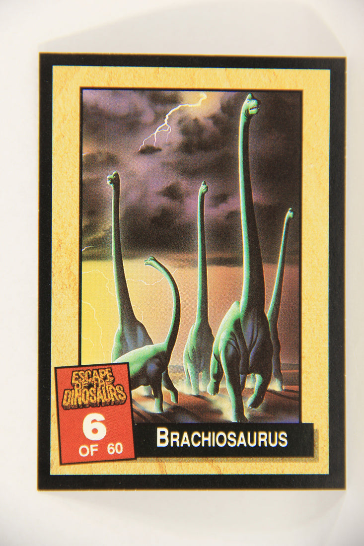 Escape Of The Dinosaurs 1993 Trading Card #6 Brachiosaurus ENG L017691