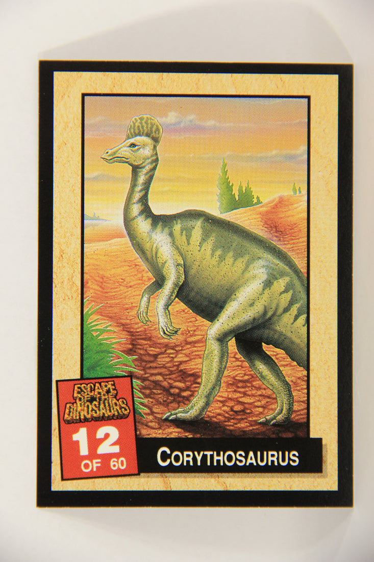Escape Of The Dinosaurs 1993 Trading Card #12 Corythosaurus ENG L017697