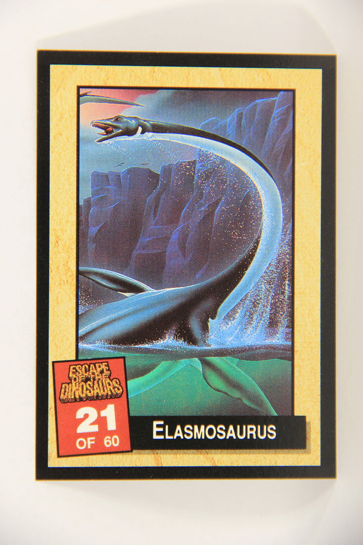 Escape Of The Dinosaurs 1993 Trading Card #21 Elasmosaurus ENG L017706