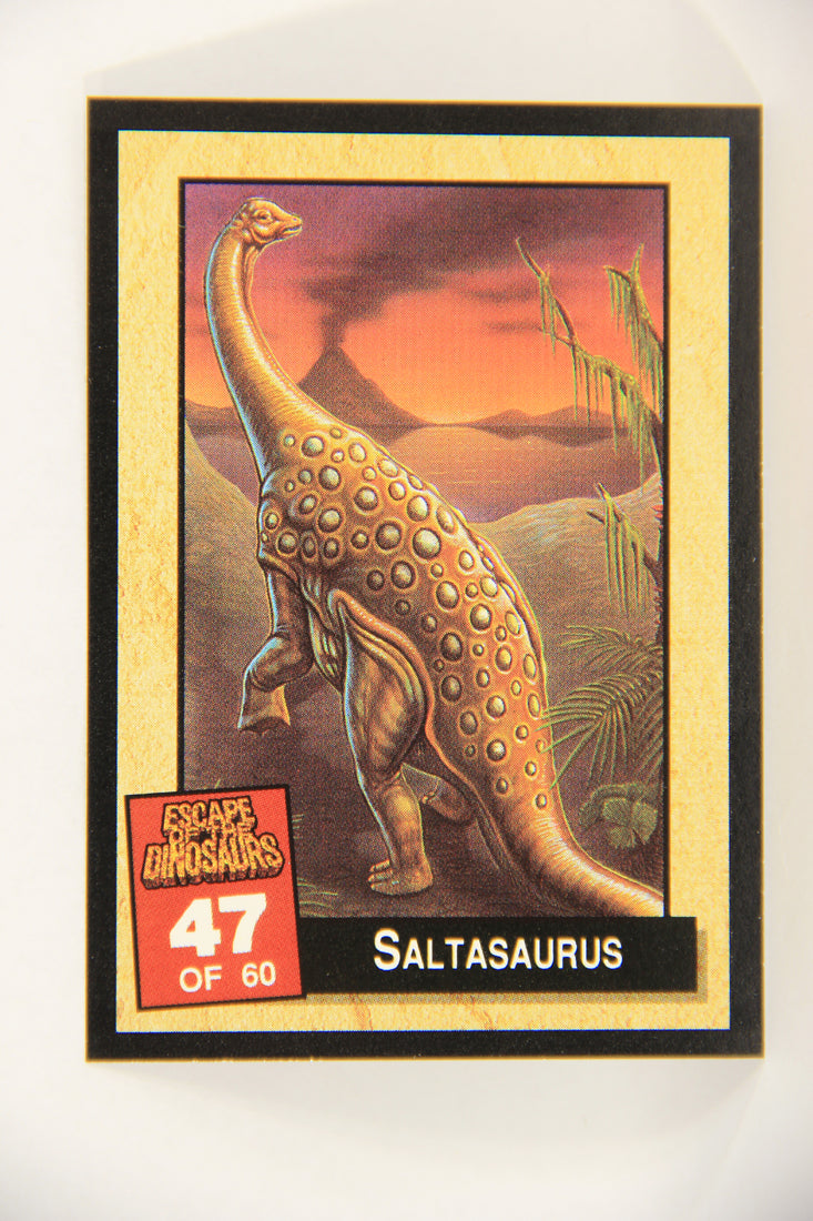 Escape Of The Dinosaurs 1993 Trading Card #47 Saltasaurus ENG L017732
