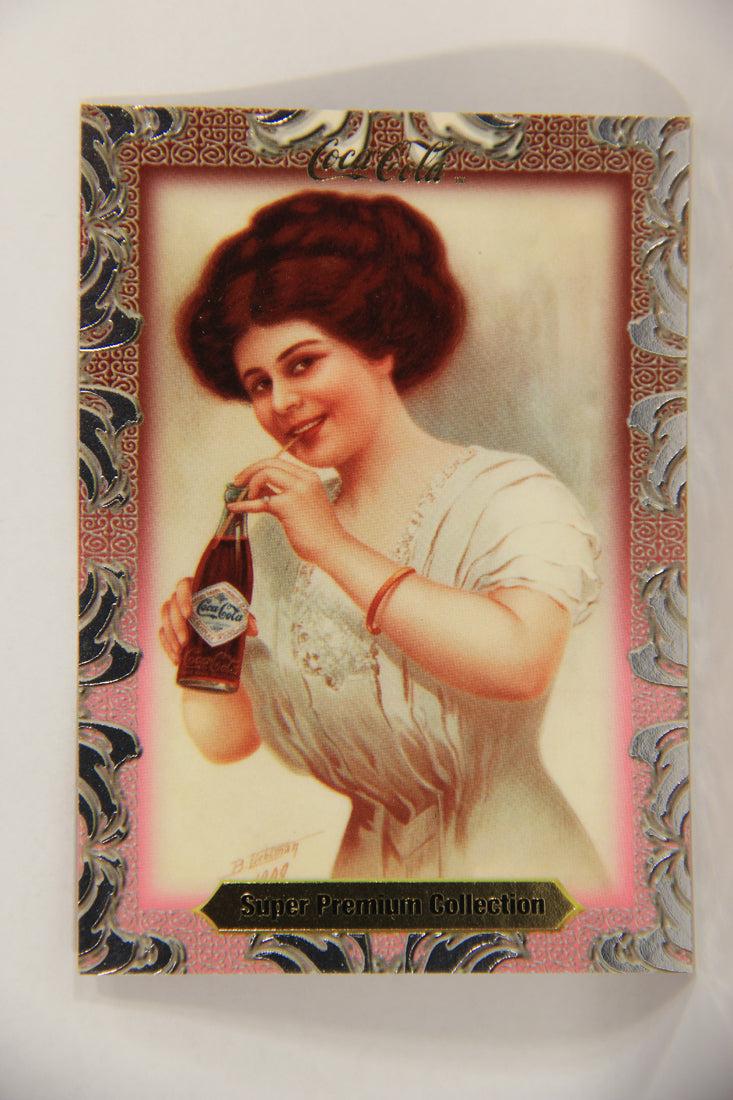 Coca-Cola Super Premium 1995 Trading Card #1 Gibson Girl Poster 1910 L – AGS Collectibles