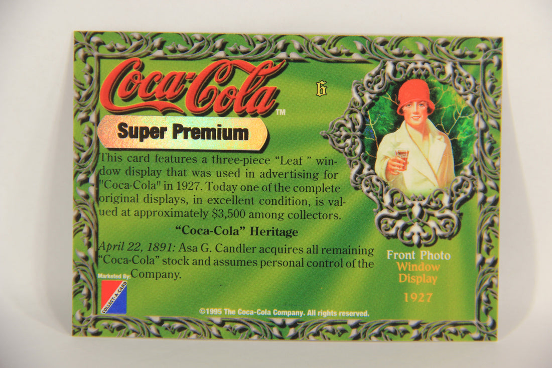 Coca-Cola Super Premium 1995 Trading Card #6 Window Display 1927 L017756