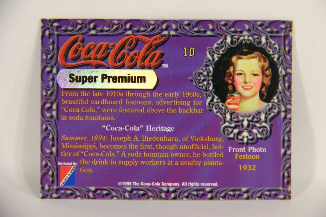 Coca-Cola Super Premium 1995 Trading Card #10 Festoon 1932 L017760