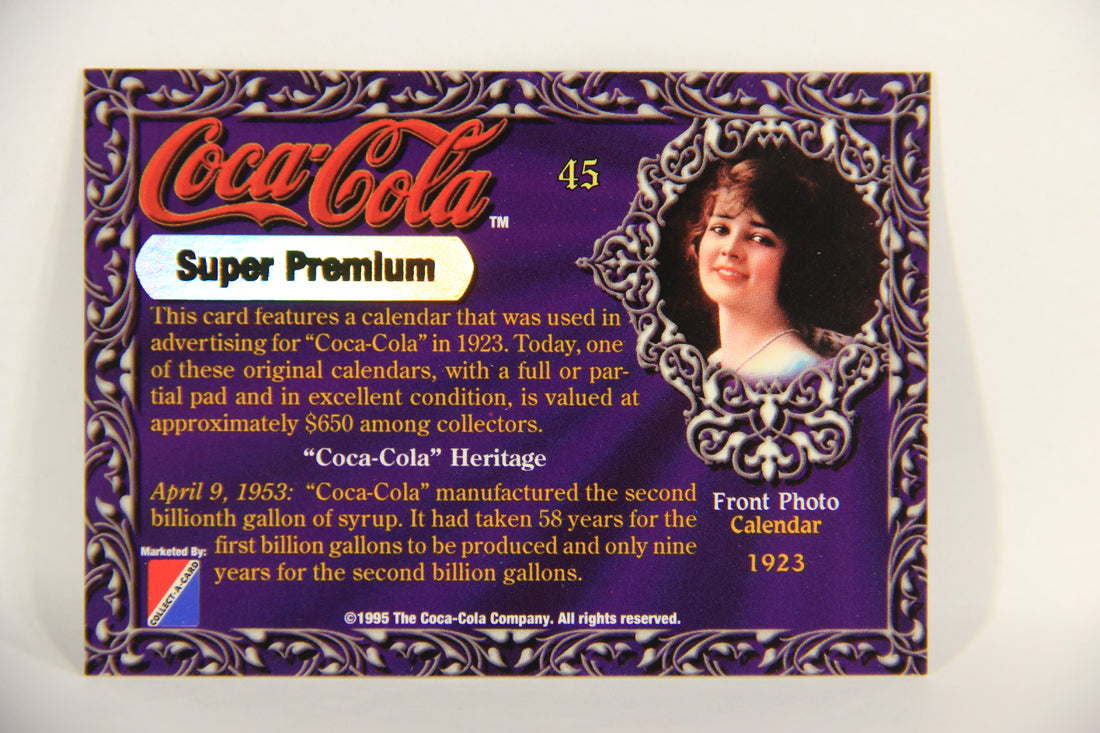 Coca-Cola Super Premium 1995 Trading Card #45 Calendar 1923 L017795