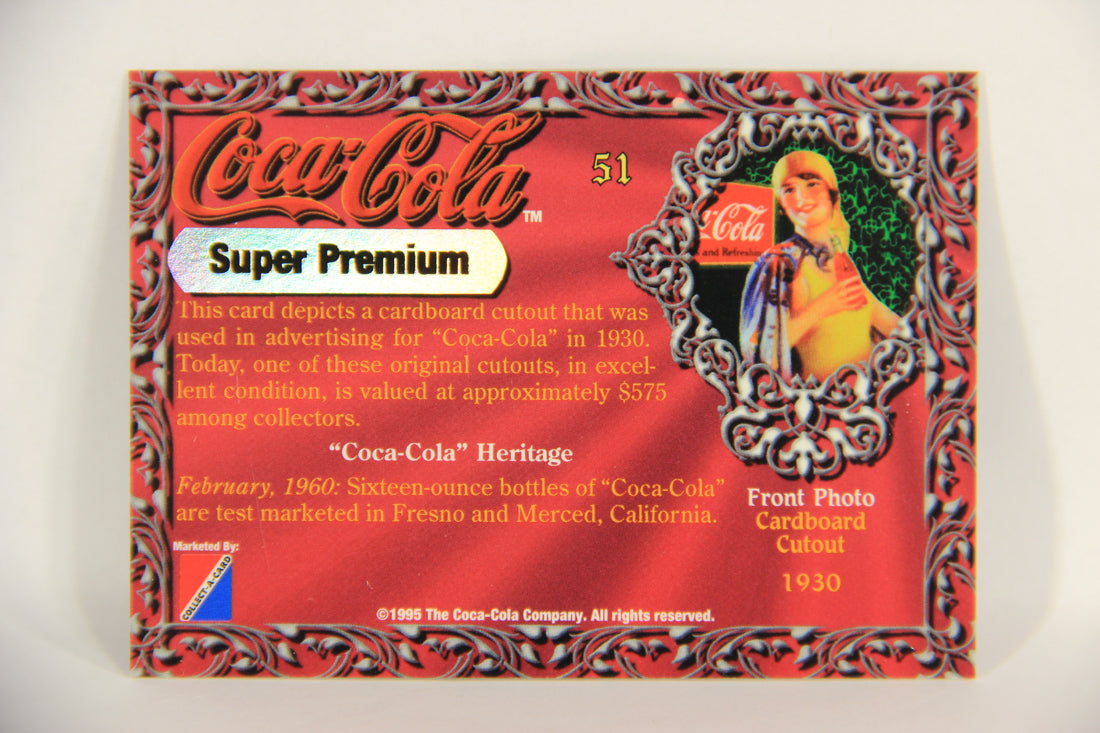 Coca-Cola Super Premium 1995 Trading Card #51 Cardboard Cutout 1930 L017801