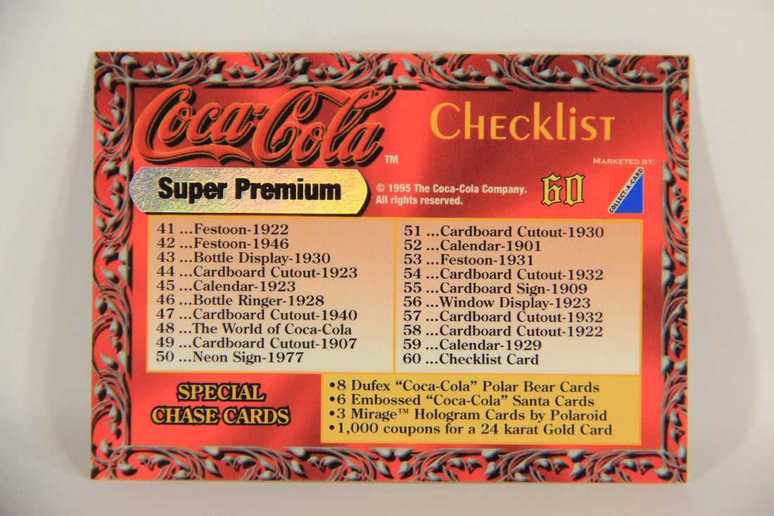 Coca-Cola Super Premium Collection 1995 Trading Card #60 Checklist L017810