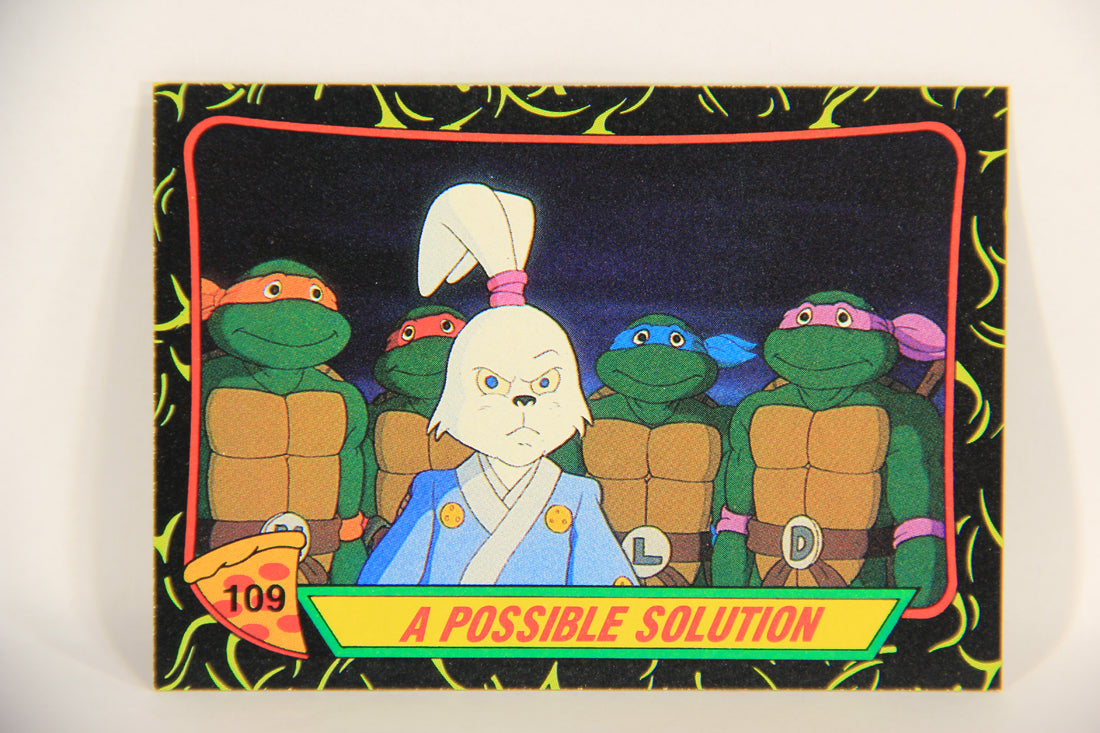 Teenage Mutant Ninja Turtles 2nd Series 1989 Trading Card #109 A Possible Solution L017831