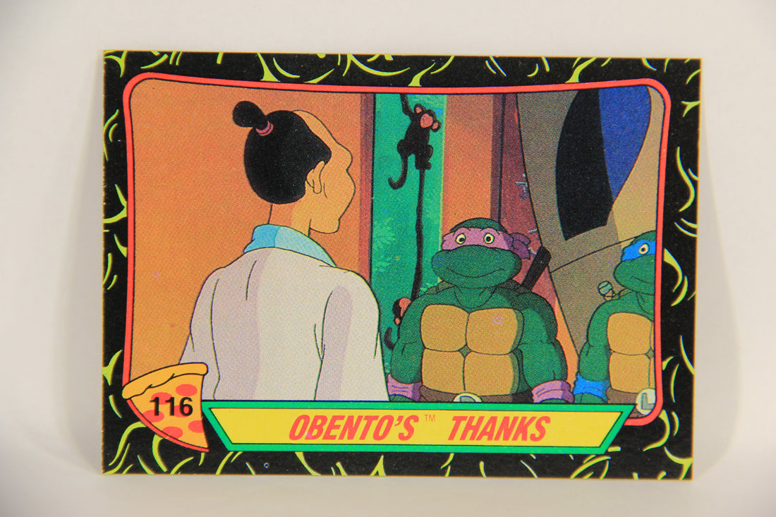 Teenage Mutant Ninja Turtles 2nd Series 1989 Trading Card #116 Obento's Thanks L017838