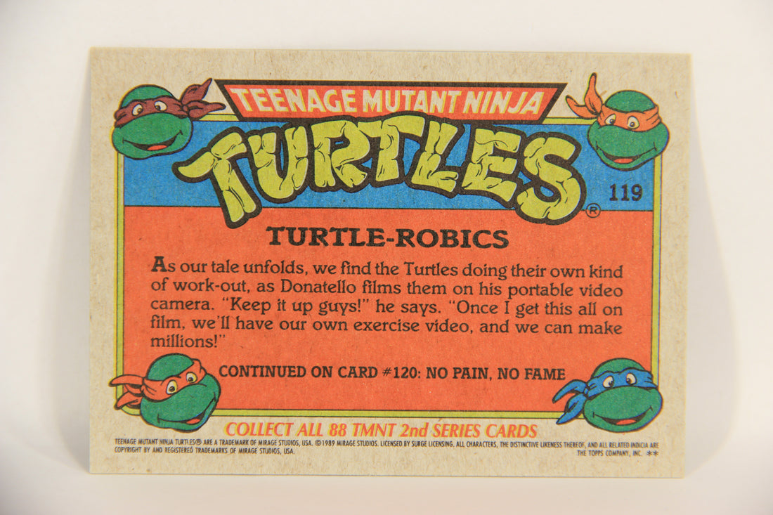 Teenage Mutant Ninja Turtles 2nd Series 1989 Trading Card #119 Turtle-Robics L017841