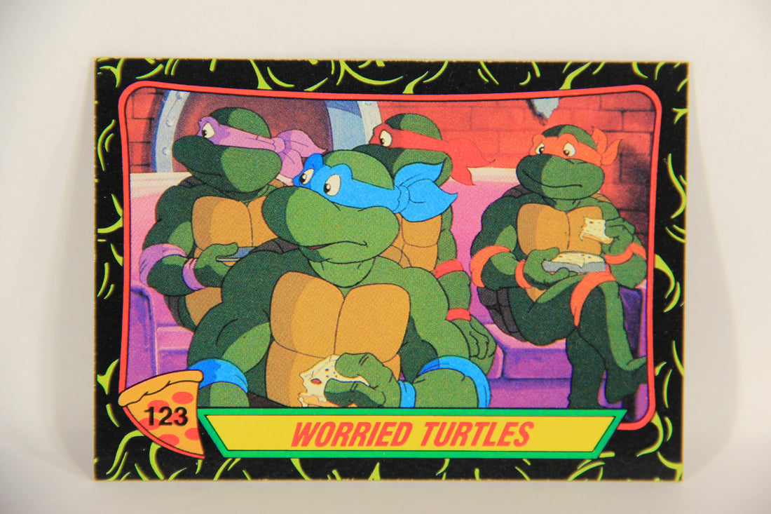 Teenage Mutant Ninja Turtles 2nd Series 1989 Trading Card #123 Worried Turtles L017845