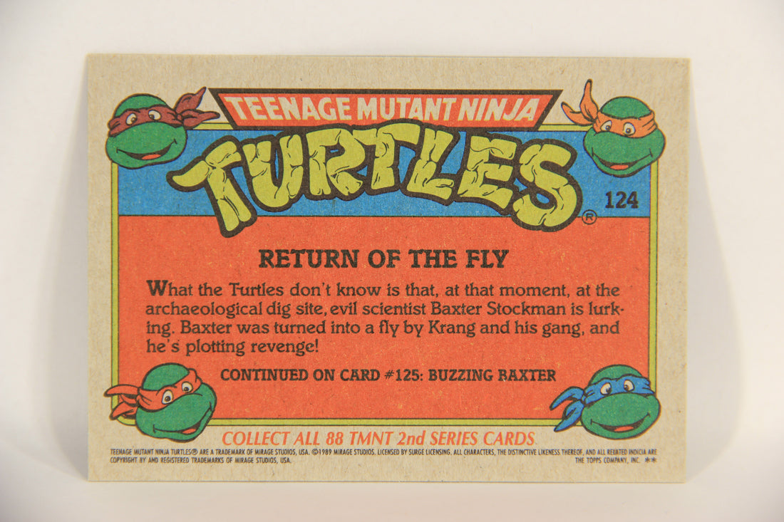 Teenage Mutant Ninja Turtles 2nd Series 1989 Trading Card #124 Return Of The Fly L017846