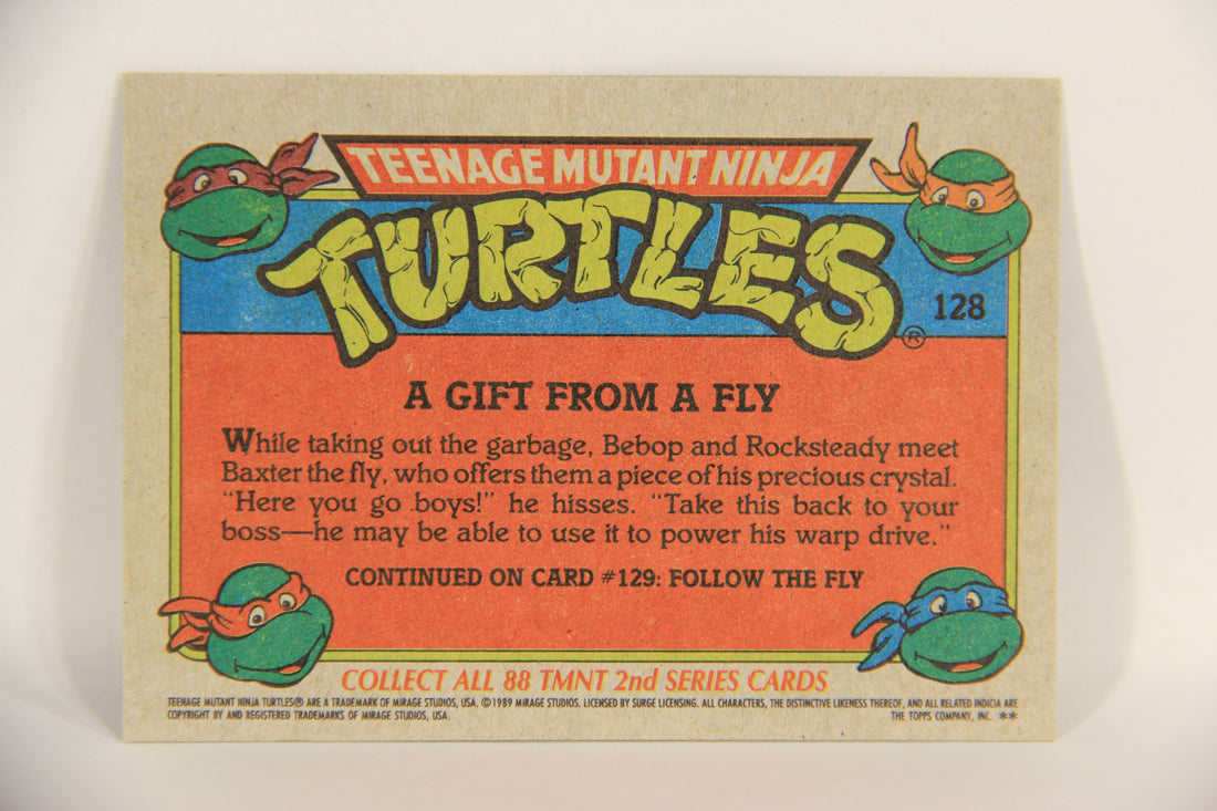 Teenage Mutant Ninja Turtles 2nd Series 1989 Trading Card #128 A Gift From A Fly L017850