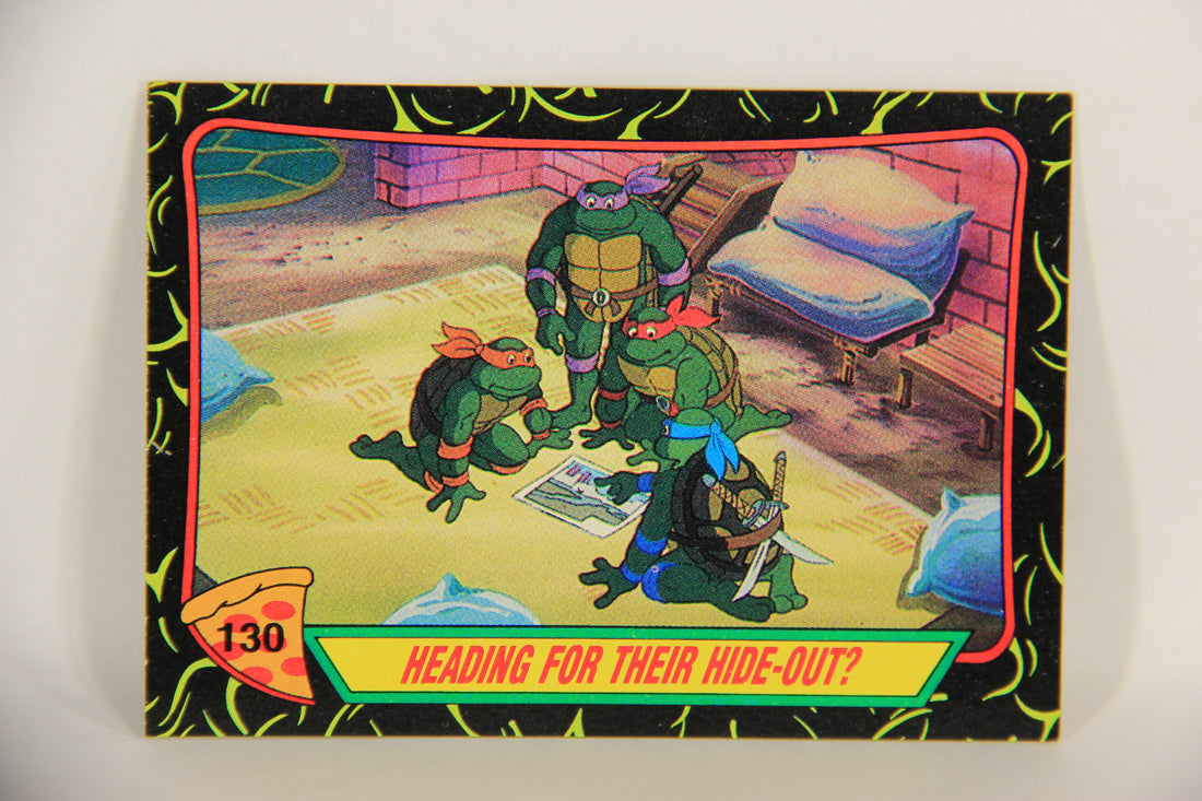 Teenage Mutant Ninja Turtles 2nd Series 1989 Card #130 Heading For Their Hide-Out L017852