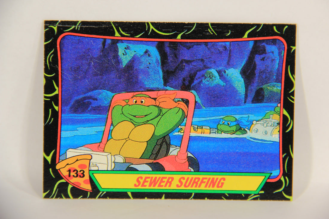 Teenage Mutant Ninja Turtles 2nd Series 1989 Trading Card #133 Sewer Surfing L017855