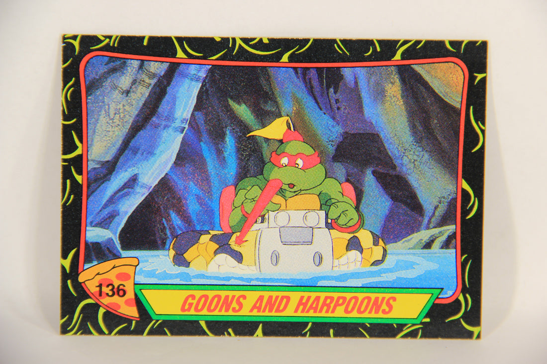 Teenage Mutant Ninja Turtles 2nd Series 1989 Trading Card #136 Goons And Harpoons L017858