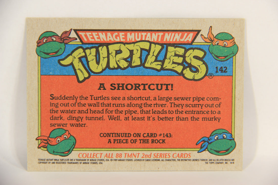 Teenage Mutant Ninja Turtles 2nd Series 1989 Trading Card #142 A Shortcut L017864