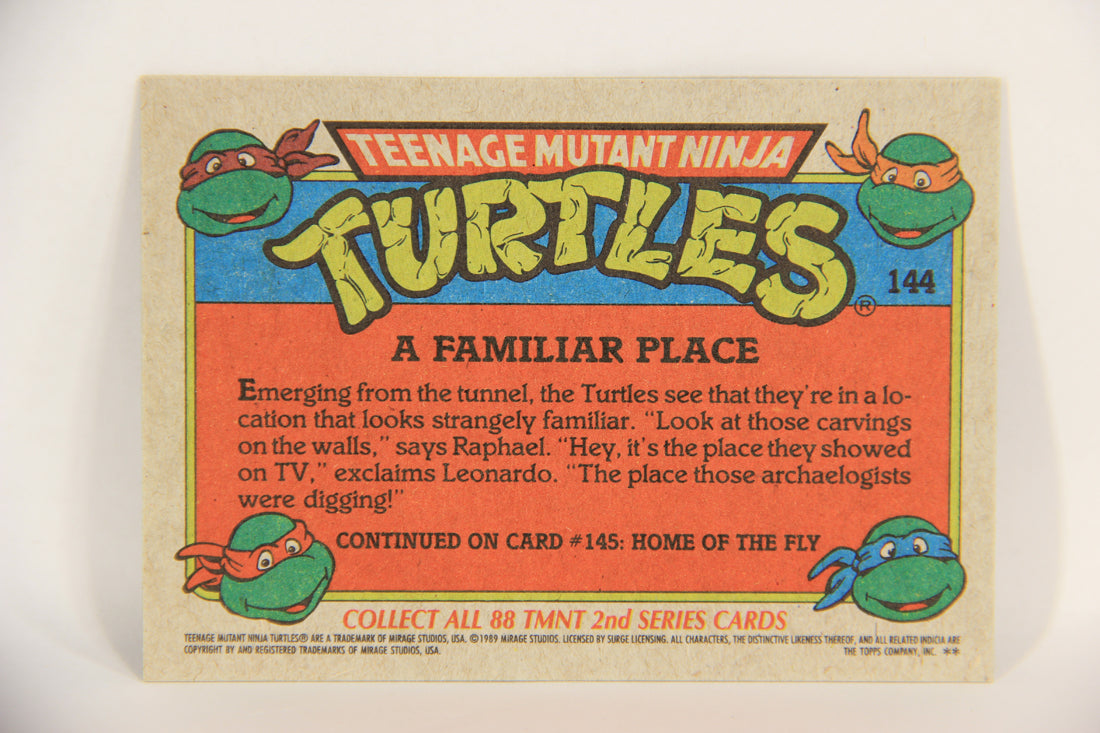 Teenage Mutant Ninja Turtles 2nd Series 1989 Trading Card #144 A Familiar Place L017866