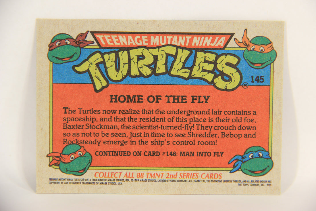 Teenage Mutant Ninja Turtles 2nd Series 1989 Trading Card #145 Home Of The Fly L017867