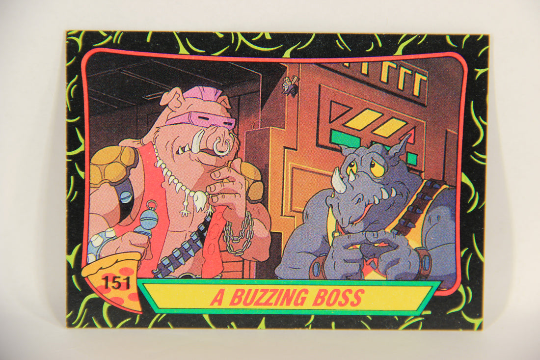 Teenage Mutant Ninja Turtles 2nd Series 1989 Trading Card #151 A Buzzing Boss L017873