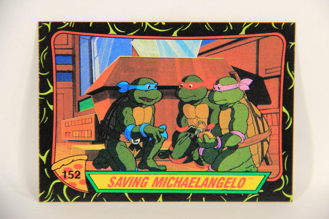 Teenage Mutant Ninja Turtles 2nd Series 1989 Trading Card #152 Saving Michaelangelo L017874