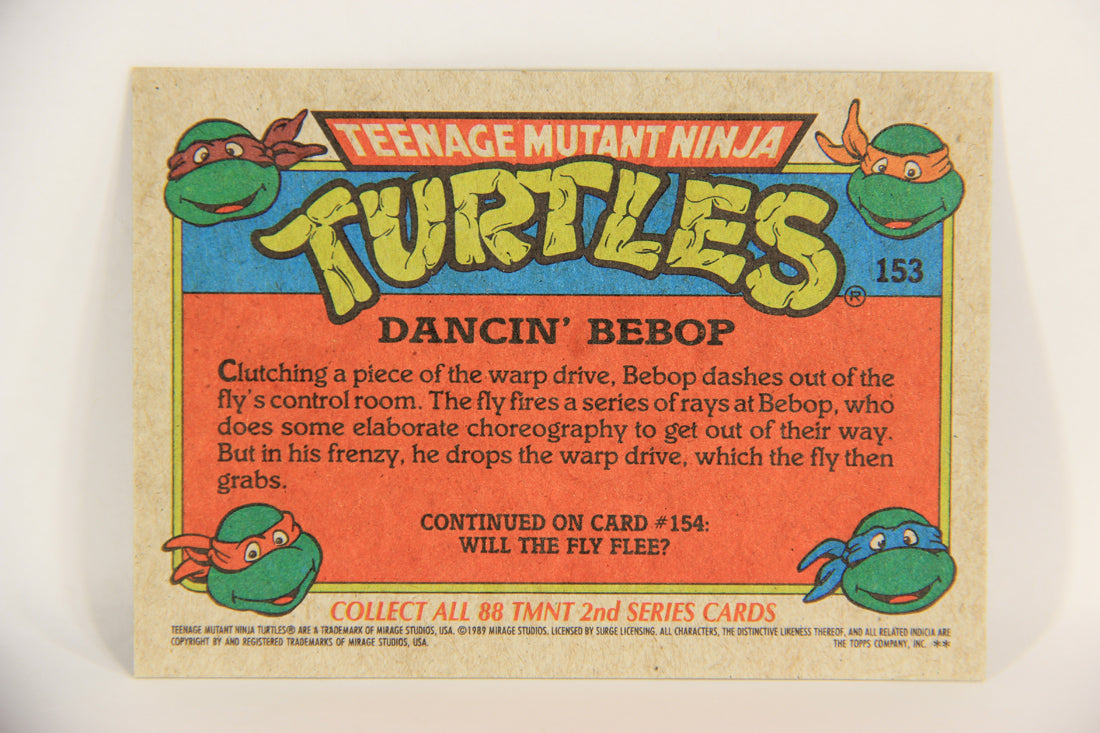 Teenage Mutant Ninja Turtles 2nd Series 1989 Trading Card #153 Dancin' Bebop L017875