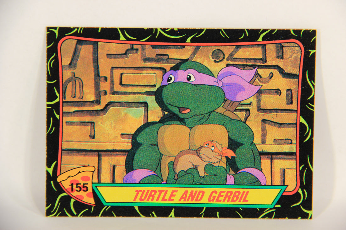 Teenage Mutant Ninja Turtles 2nd Series 1989 Trading Card #155 Turtle And Gerbil L017877