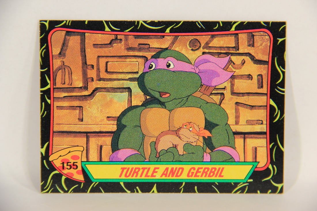 Teenage Mutant Ninja Turtles 2nd Series 1989 Trading Card #155 Turtle And Gerbil L017878