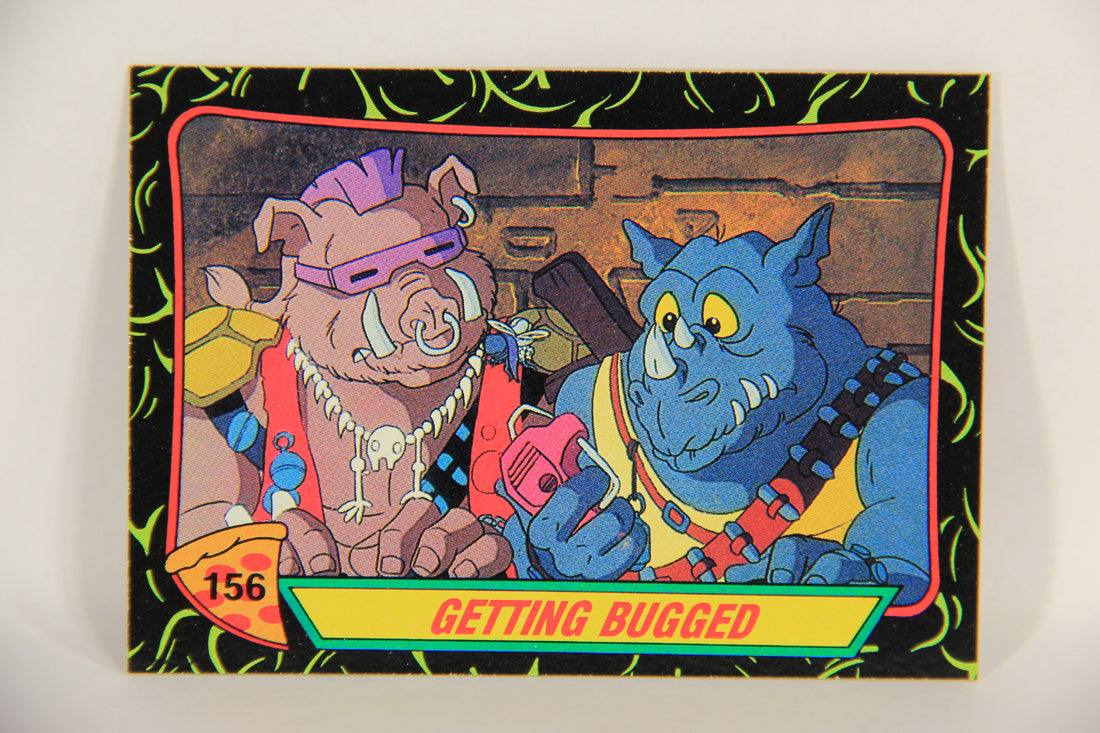 Teenage Mutant Ninja Turtles 2nd Series 1989 Trading Card #156 Getting Bugged L017879