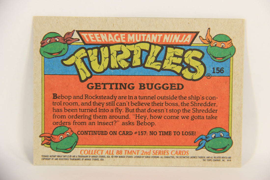 Teenage Mutant Ninja Turtles 2nd Series 1989 Trading Card #156 Getting Bugged L017879