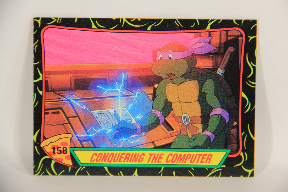 Teenage Mutant Ninja Turtles 2nd Series 1989 Trading Card #158 Conquering The Computer L017881