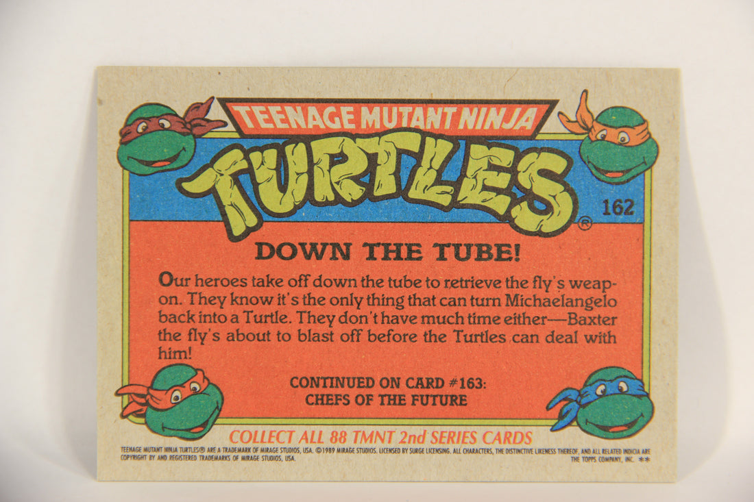 Teenage Mutant Ninja Turtles 2nd Series 1989 Trading Card #162 Down The Tube L017885