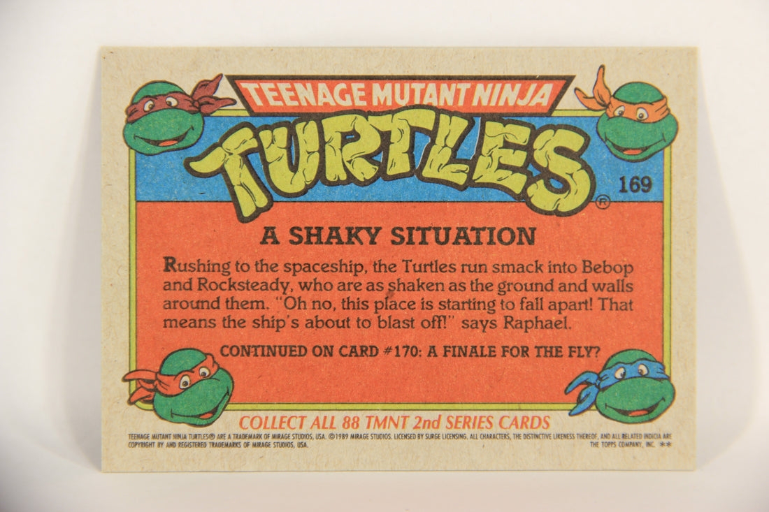 Teenage Mutant Ninja Turtles 2nd Series 1989 Trading Card #169 A Shaky Situation L017892