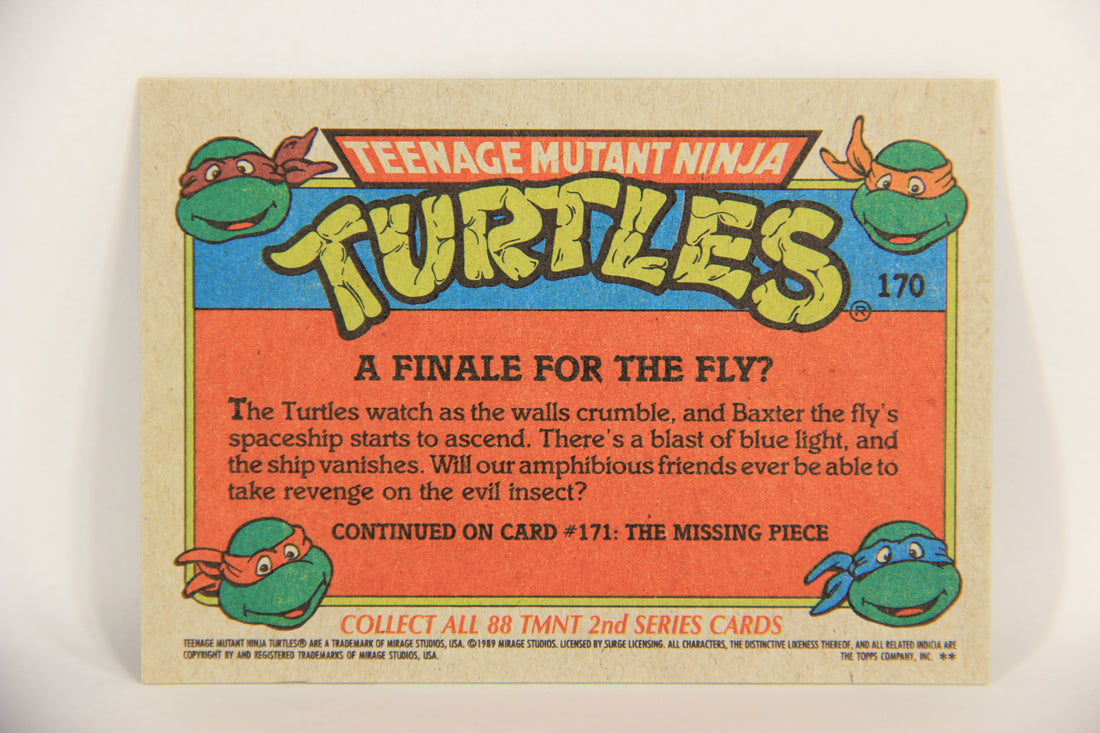 Teenage Mutant Ninja Turtles 2nd Series 1989 Trading Card #170 A Finale For The Fly L017893